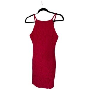 Magenta lace summer dress size Small